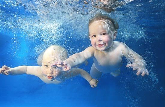 Học bơi sớm giúp thúc đẩy tự tin xuống nước